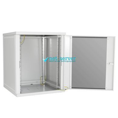 Фото Серверна шафа IP 19" 22U 600x600 розбірна, загартоване скло, сіра &ndash; купити з доставкою по Україні в інтернет-магазині Net-server