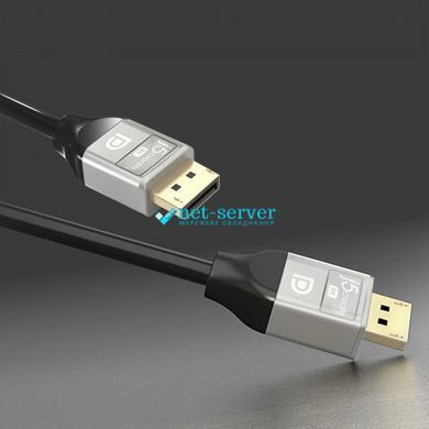 Фото Кабель DisplayPort V1.4, 8K 60Hz, 2 м j5create JDC43-N &ndash; купить с доставкой по Украине в интернет-магазине Net-server