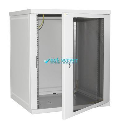 Фото Серверна шафа IP 19" 22U 600x600 розбірна, загартоване скло, сіра &ndash; купити з доставкою по Україні в інтернет-магазині Net-server