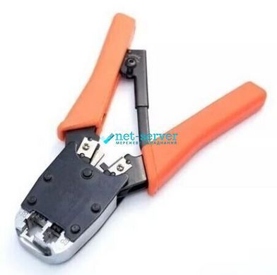 Фото Інструмент для обтискача з трещеткой RJ45/RJ12 Hypernet HT-500 &ndash; купити з доставкою по Україні в інтернет-магазині Net-server