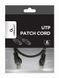Патч-корд сетевой UTP Cat 6 Cablexpert PP6U-1.5M/BK, 1.5 м, черный, RJ45-RJ45, литой, 50u