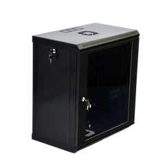 Wall-mounted server cabinet 19", 12U, 640x600x350mm (H*W*D), dismountable, black, UA-MGSWL1235B