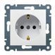 Фото Розетка с заземляющим контактом Lumina, белая, 16А/230В Hager WL1050 &ndash; купить с доставкой по Украине в интернет-магазине Net-server