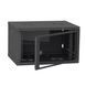 Server cabinet IP 19" 6U 600x600 collapsible, tempered glass, black