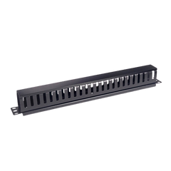 Кабельный организатор пластиковый с крышкой 19", 1U WT-2049B
