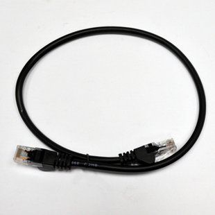 Фото Патч-корд 3м, UTP, cat.5e, RJ45, медь, черный, Electronical PC002-C5E-300BK &ndash; купить с доставкой по Украине в интернет-магазине Net-server