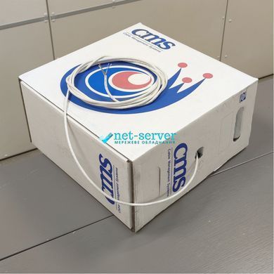 Photo of Twisted pair U/UTP, cat.5e, AWG 24, PVC, white, CMS-UU5E-IEWH &ndash; buy online with delivery across Ukraine at Net-server