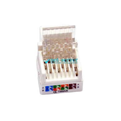 Фото Модуль RJ45, Keystone, UTP, cat.6, Electronical LW-KJ16-C6 &ndash; купити з доставкою по Україні в інтернет-магазині Net-server