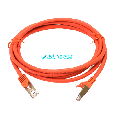 Patch cord 1m, S/FTP, cat.6A, RJ45, copper, red, Electronical PC005-C6A-100RD