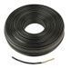 Telephone cable Cablexpert TC1000S 100 m, flat multi-core cable for telephone lines, landline connection and low-current systems, black color, coil, TC1000S-100M-B