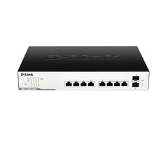 Switch D-Link DGS-1100-10MP 8x1GE w/PoE 2xSFP/1G, PoE 130W, EasySmart