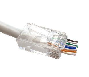 Фото Конектори мережеві прохідного типу RJ45, 8p8c, UTP, cat.6 &ndash; купити з доставкою по Україні в інтернет-магазині Net-server