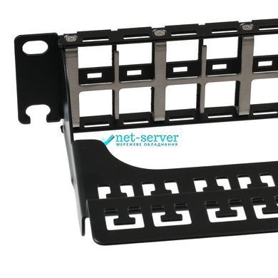 Photo of Modular patch panel 19", 48 ports, 1U, Keystone, L&W LW-PP71 &ndash; buy online with delivery across Ukraine at Net-server