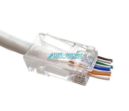 Feed-through network connectors RJ45, 8p8c, UTP, cat.6