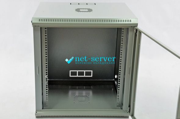 Шафа серверна настінна 19", 12U, 640х600х500мм (В*Ш*Г), розбірна, сіра UA-MGSWL125G