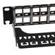 Modular patch panel 19", 48 ports, 1U, Keystone, L&W LW-PP71