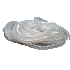 Spiral cable organizer, PVC, Ø 24 mm, 10 m, white, KSS.