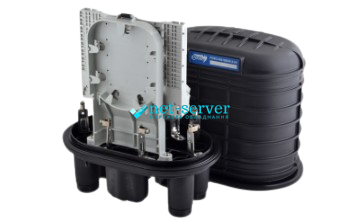 Photo of Bell-type thermal seal coupling up to 192 fibers, 6+1 cable entries, 8 Crosver FOSC-RG129/24-2-24 splice cassettes &ndash; buy online with delivery across Ukraine at Net-server
