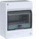 External panel 6 modules with transparent door Hager Cosmos VD106TD