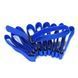 Velcro clamp 300x20 mm, with plastic ring 10 pcs blue RTH-2030BLZ(10)-E5