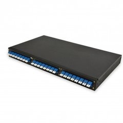 Patch Panel 48 Ports, 24 Adapters, LC-Duplex Included, 1U, Non-Sliding APP01-24LC-F