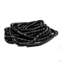 Spiral cable organizer, PVC, Ø 24 mm, 10 m, black, KSS.