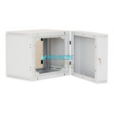 Настенный серверный шкаф 19" двухсекционный 4U, 280x600x295мм (В*Ш*Г) собран, серый, Triton RBA-04-AD2-CAX-A1
