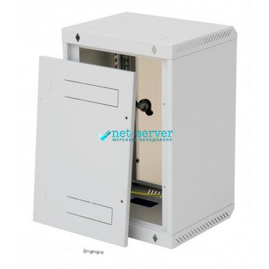 Настенный серверный шкаф 10" 4U, 248x310x260мм (В*Ш*Г) собран, серый, Triton RBA-04-AS3-CAX-C1