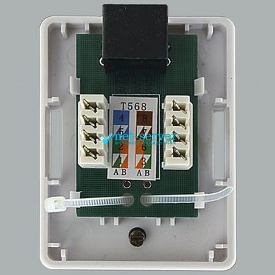 Сетевая розетка наружная 1хRJ45, cat.5e, UTP