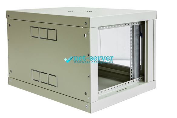 Wall-mounted server cabinet 19" 6U, 390x600x450mm (H*W*D) 645-П-ШН
