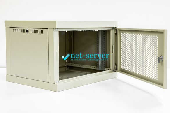 Шкаф серверный настенный 19" 6U, 390x600x450мм (В*Ш*Г) 645-П-ШН