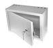 Vandal-proof cabinet 500x550x250 hinged suvald lock