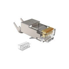 Network connector RJ45, STP, cat.6A, 50μ, 1.45mm, with insert Kingda KD-PG8056