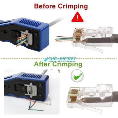 Photo of RJ45 8P Crimping Tool with Cable Stripper and Cutter &mdash; LW-HT-002C &ndash; buy online with delivery across Ukraine at Net-server