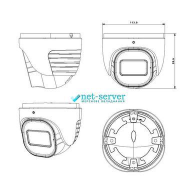 Photo of IP-camera 4 MP Provision-ISR DH-340ADN-MVF-V4 (2.8-12 mm) for video surveillance &ndash; buy online with delivery across Ukraine at Net-server