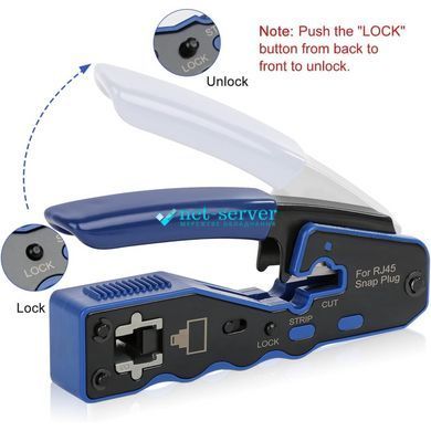 Photo of RJ45 8P Crimping Tool with Cable Stripper and Cutter &mdash; LW-HT-002C &ndash; buy online with delivery across Ukraine at Net-server