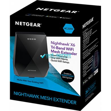 Расширитель WiFi-покрытия NETGEAR EX7700 Nighthawk X4S AC2200, 2xGE LAN