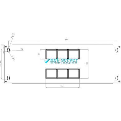 Photo of Wall-mounted server cabinet 19", 6U, 373&times;600&times;400 mm (H&times;W&times;D), knock-down, grey, UA-MGSW1L44G &ndash; buy online with delivery across Ukraine at Net-server