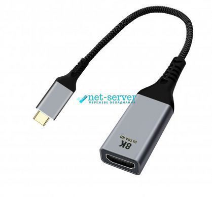 Фото Адаптер-перехідник USB-C на HDMI, 8К 60 Гц Cablexpert A-CM-HDMIF8K &ndash; купити з доставкою по Україні в інтернет-магазині Net-server