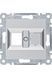 Панель подвійна RJ11/RJ45, сріблясто-сірий, Lumina Hager WL2322