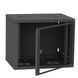Серверна шафа IP 19" 9U 600x600 розбірна, загартоване скло, чорна
