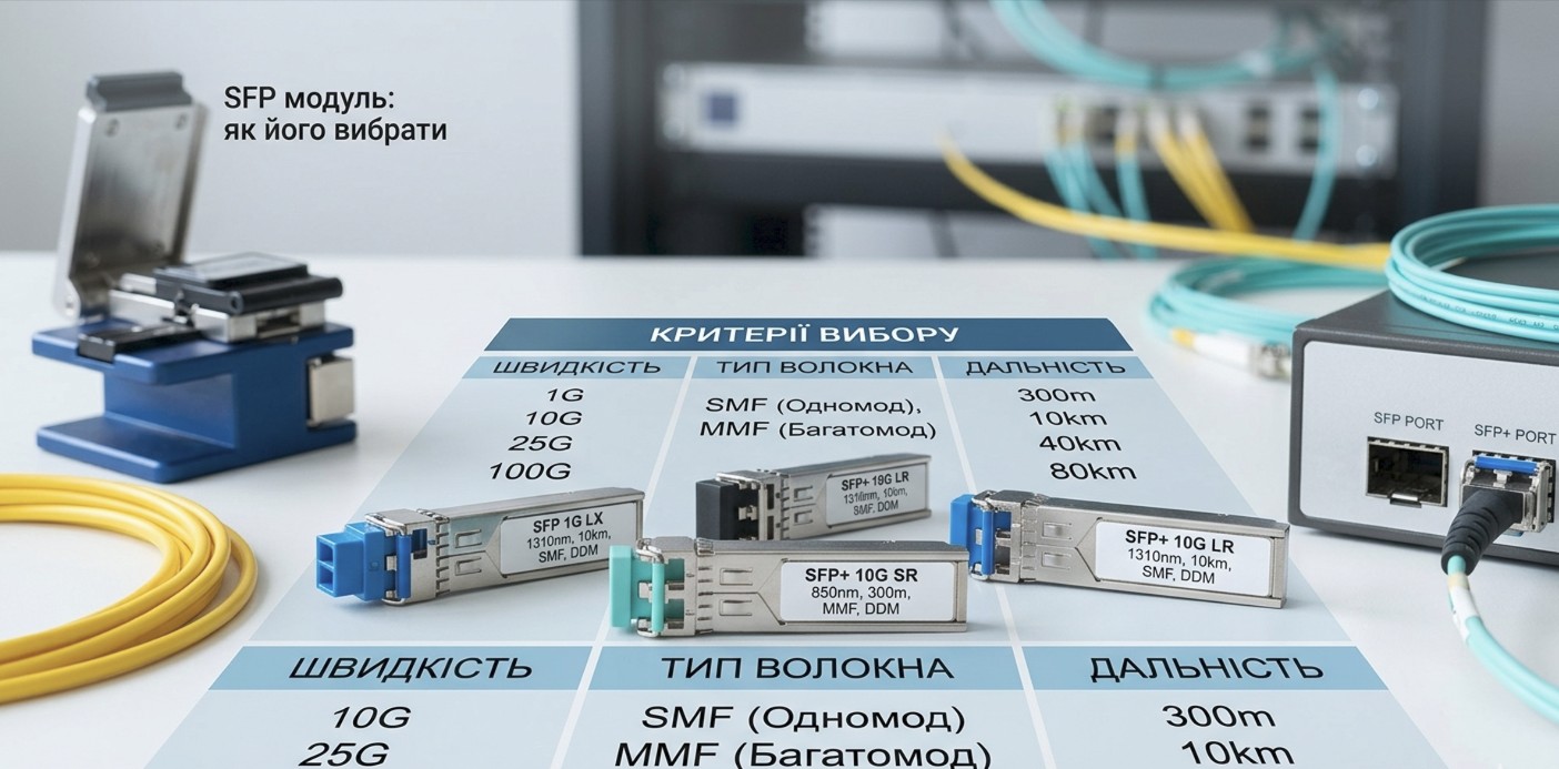 Що таке SFP модуль та як його вибрати